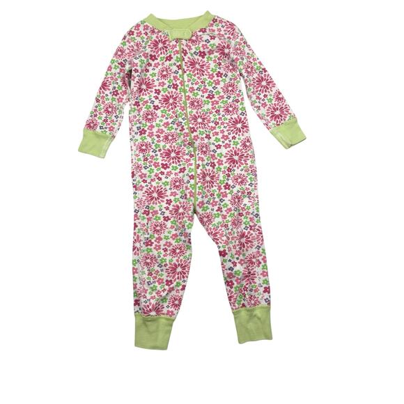 Hanna Andersson Floral Print Organic Sleeper Pajamas. - Picture 1 of 6
